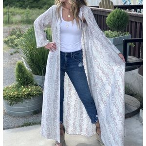 Buddy Love Stoney Duster in Sand Snake size S